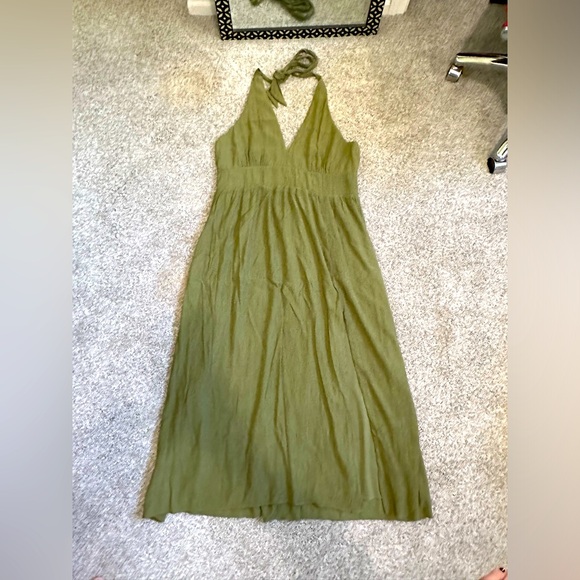 Plunge Halter Maxi Dress NWT ✨Tall✨ - Picture 3 of 8
